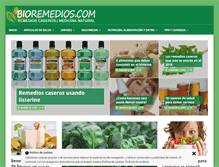 Tablet Screenshot of bioremedios.com